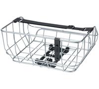 Basil Portland Mik Rear Basket 25l Argenté Silver