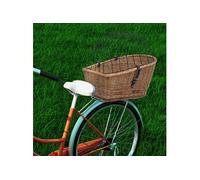 Panier arrière de vélo avec couvercle 55x31x36 cm Saule naturel