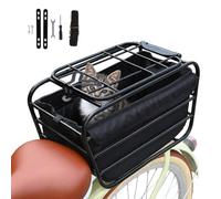 Panier arrière de vélo avec doublure, housse étanche | Porte-bagages de grande capacité, panier for animaux de compagnie, for petits et moyens chiens, chats