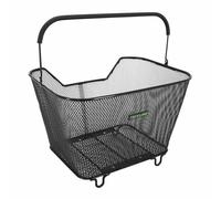 Panier arriere fil acier racktime bask it large noir avec anse sur porte bagage