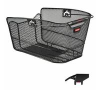 Panier arrière maille étroite Klickfix citymax+clip Noir