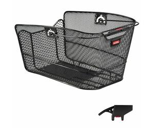 Panier arrière maille étroite Klickfix citymax+clip Noir