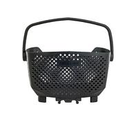 Panier arriere plastique avec anse sur porte bagage Racktime Bask It Systeme Snapit Noir 43x24x29 cm