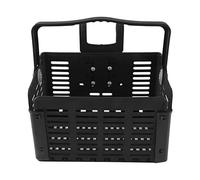Panier arrière Pliable pour vélo, Noir, 31,5 x 22,5 x 20,5 cm/12,4 x 8,8 x 8,0 cm (Ouvert) - Rangement Universel pour vélo