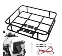 Panier arrière pour vélo - Porte-bagages arrière réglable avec panier, panier arrière en métal pour vélos, porte-vélos étanche en métal pour livraison