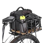 Panier Arrière pour Vélo | Porte-Bagages de Selle avec Filet Cargo - Support Chargement Vélo,Déplacements Quotidiens Hommes Femmes Jeunes Famille Amis