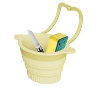 Panier Attrape-Nourriture Pour Évier - Accessoires en Silicone Pliables à Montage Murale - Panier De Drain Pour Évier De Cuisine | Pour Salade Mélange Aliments Nettoyage Cuisine Préparation Camping To