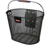 KLICKfix Panier avant Oval Plus 18 l acier noir à clips avec anse