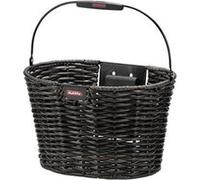 KlickFix Farradtasche Structura Oval Schwarz-Bra Klickfish Mixte, Marron-Noir/Marron, 24 x 39 x 28 cm