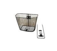 Panier av acier maille plastifie city noir fix. pivot fourche 22,2 et axe de roue 26/28''