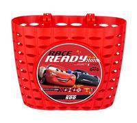 Panier av enfant plastique cars rouge fixation par sangle