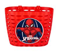 PANIER AV ENFANT PLASTIQUE DISNEY SPIDER MAN ROUGE FIXATION PAR SANGLE