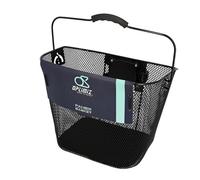 Panier avant à clip Optimiz - noir - 350x250x260 mm - Acier maille - Vélo loisir