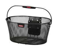PANIER AVANT ACIER FIL KLICKFIX OVALKORB 16L NOIR AVEC ANSE FIXATION SUR CINTRE