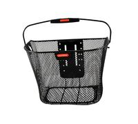 PANIER AVANT ACIER NID ABEILLE KLICKFIX 16L NOIR AVEC ANSE FIXATION SUR CINTRE