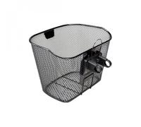 PANIER AVANT ACIER NID ABEILLE KLICKFIX 16L NOIR AVEC PLATINE FIXE (35x26x25cm)