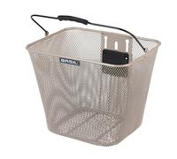 PANIER AVANT BASIL BILBAO PLAQUE KLICKFIX ACIER ARGENT - 8715019102387