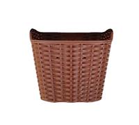 Panier avant de vélo amovible en plastique tissé pour le cyclisme