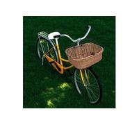 vidaXL Panier avant de vélo avec couvercle - 50 x 45 x 35 cm - Saule naturel