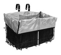 Panier avant de vélo électrique avec sac doublé en PU et housse en filet, panier pour vélo électrique, installation facile sur le