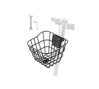 Panier Avant de Vélo et Trottinette Électrique Métallique avec Support Fixe 245 x 215 x 180 mm Capacité de Charge 9 kg Panier