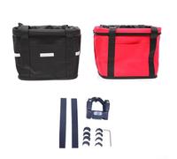 Panier avant de vélo pratique avec dragonne Idéal pour les transporteurs d'animaux et les courses (rouge)