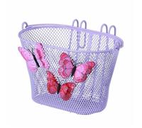 Basil Jasmin Cestino per Bicicletta Unisex Bambini, Viola, 28 cm x 20 cm x 19 cm