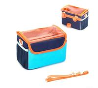 Panier avant imperméable pour enfants - Sac de guidon coloré pour tricycle, draisienne ou scooter - Comprend une bandoulière amovible pour une utilisation polyvalente (orange)