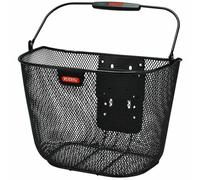 Panier avant maille fine hauteur adaptabable sans adaptateur Klickfix uni plus Noir