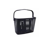 Panier avant plastique noir avec anse fixation 60mm systeme clips (avecadaptateur 22-26-32) - poids max 5 kgs