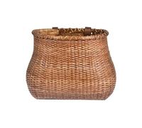 Panier avant pour vélo - Panier de vélo en rotin tressé à la main de 335 g | Panier de rangement pour guidon avant avec sangles réglables, osier avant amovible pour