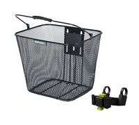 Basil Panier vélo Bilbao KF – Avant, système KF, robuste, résistant aux intempéries, Noir