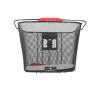 Hapo-G Panier Vélo Avant en Acier Noir - Fixation DMTS Universelle - 19L - Compatible Vélo Électrique