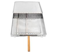 Panier avec poignée - panier en acier inoxydable barbecue pour grilles - outils de cuisson pique-nique panier à poisson et légumes pour barbecue, dîner, banquet en acier inoxydable en acier inoxydable