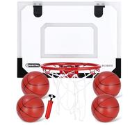 Panier Basket Enfant,Mini Panier de Basket pour Enfants Intérieur Panier Basketball pour Porte Mural Balles Bureau Pro Mini Hoop Cadeaux Garçons Filles Interieur Panier de Basket Chambre 40 * 30CM