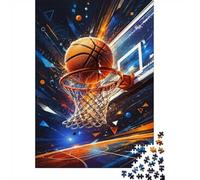 Panier Basket Terrain Puzzle, 1000 Pcs pour Adultes Haute Qualité | 52x38cm Carton, Exercice Mental, Découpe Précise, Amateurs D'art, Réduction Du Stress