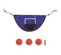 Panier Basket Trampoline, Mini Panier pour Trampoline avec 3 Balle et Pompe | Basketball pour Trampoline , Rechange Filet Panier Amovible Adapté Aux Sports D'Intérieur en Plein Air