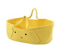 Panier bébé Moses, Coffre-fort Coton bébé Panier à Langer tissé avec Matelas Pad Pliable Portable bébé Panier de Couchage pour Voyage Pépinière Baby Shower,