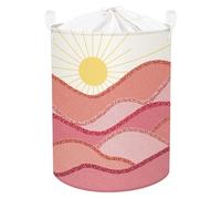 Panier Boho Rond Pliable 63L avec Poignée