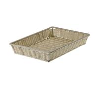 Panier Buffet Prestige Rectangulaire en Plastique Rigide 41,5x28 CM Leone Hôtel