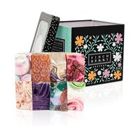 Panier cadeau de bain et de corps pour femme - Ensemble de 9 pièces Vanille Coco Home Spa comprenant des lotions parfumées, des bombes de bain extra larges, de l'huile de noix de coco, une serviette de bain luxueuse et plus encore.