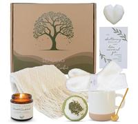 Panier cadeau de condoléances pour femme - 8 articles attentionnés et confortables (couverture, bougie, tasse, chaussettes et plus) - Cadeaux de condoléances pour la perte d'un être cher, deuil