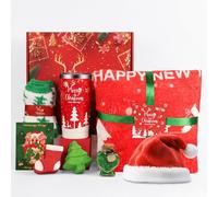 Panier cadeau de Noël pour femme, cadeau de spa pour maman, épouse, meilleure amie, sœur, collègues, enseignante, infirmière, cadeau de Père Noël secret