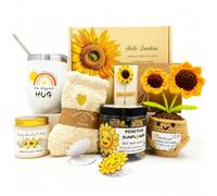 Panier cadeau « Get Well Soon » pour femme après une récupération chirurgicale, emballage « Feel Better Care » pour homme et femme, tournesol positif, envoi de condoléances et cadeau pour penser à