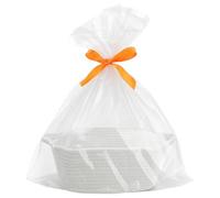 Panier Cadeau Vide à Garnir en Coton Tressé, Panier de Rangement Tressé avec Sacs Cadeaux et Rubans, Paniers Garni À Offrir pour Fête Prénatale Anniversaire Mariage Pâques