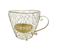 Panier Capsules Café Fer Aéré Anti-Humidité(Gold)