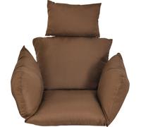 Panier chaise coussin intérieur/extérieur oeuf chaise coussin épaissir suspendre chaise coussin brun (pas de hamac)
