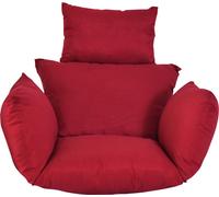 Panier chaise coussin intérieur/extérieur œuf chaise épaissir coussin chaise suspendue vin rouge (pas de hamac)