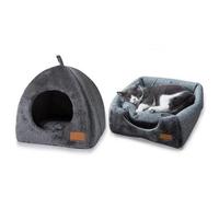 Panier Chat Fermé, Panier Chat, Niche pour Chat, Maison pour Chat, Cabane Chat, Grotte pour Chat, Lit pour Chat, Tipi pour Chat, Dodo pour Chat Interieur Extérieur, Respirante Et Amovible
