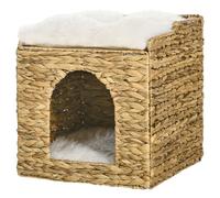 Panier Chat Lit Chat Cosy Grand Confort Dim. Ø 37 X 41h Cm Coussins Doux Inclus Jacinthe D'eau